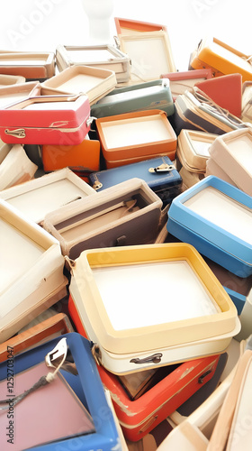 Colorful Frame Pile Illustr...