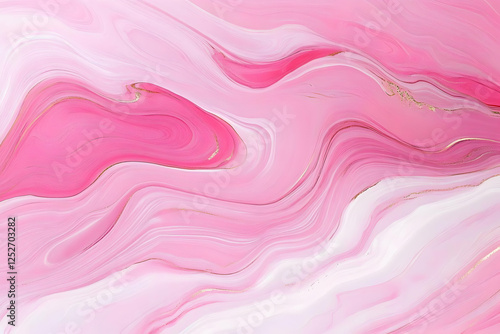 Pink Gold Abstract Liquid Marble Background