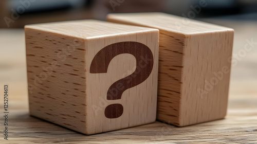 Wooden Cubes Question Mark ...