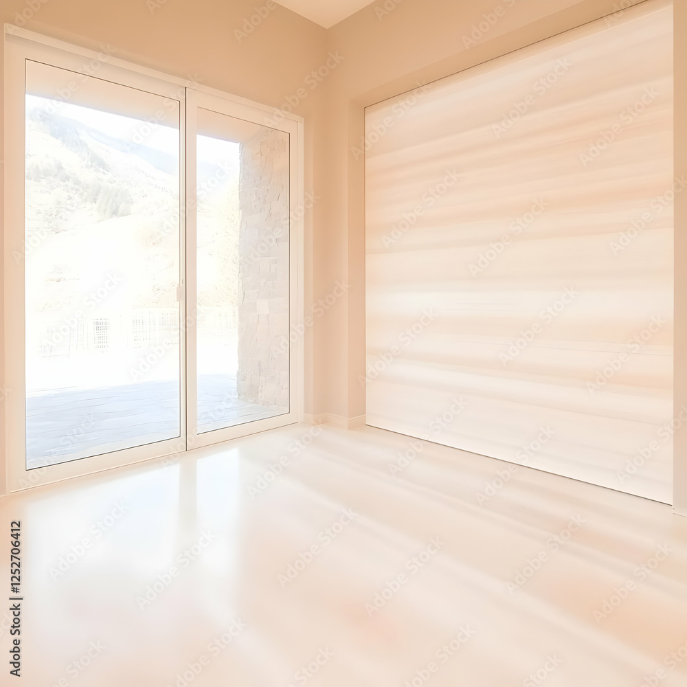 Fototapeta premium Empty Room Interior Design Illustration