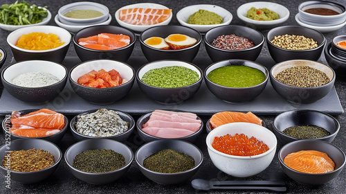 Sushi Ingredients Flatlay P...