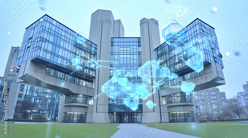 Futuristic Building Digital...