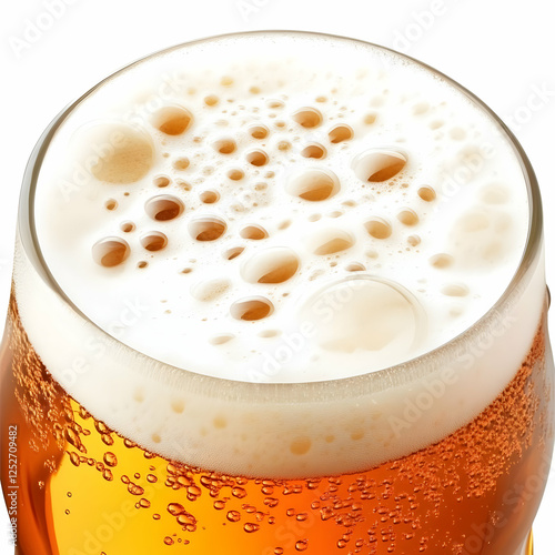 Close-up Beer Photo: Frothy...