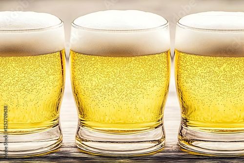 Three Glasses of Beer Photo