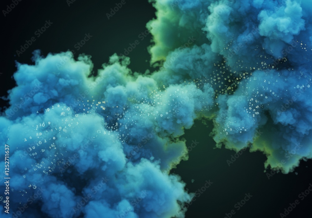Glowing Abstract Network of Connected Dots, High-Tech Digital Background Glowing Abstract Network of Connected Dots, High-Tech Digital Background