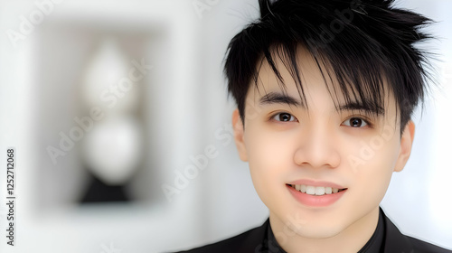 Smiling Young Man Portrait ...