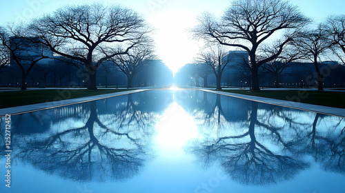 Tranquil Water Reflection I...
