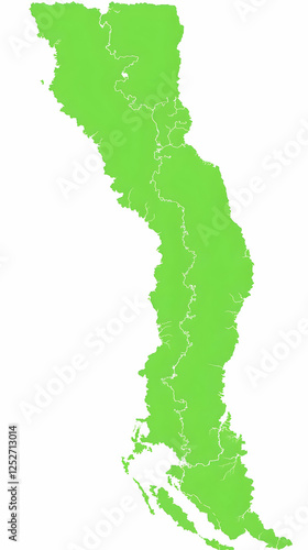 Green Map Illustration of a...