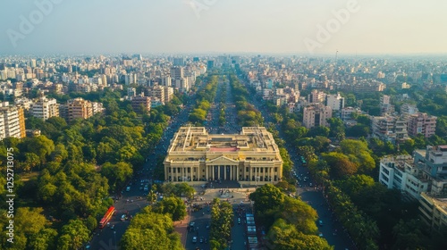 Aerial View of Chennai's Majestic Museum and Cityscape