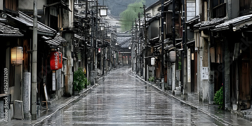 Rainy Day in Old Town Japan...