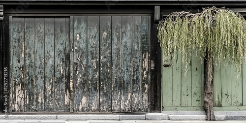 Weathered Wood Door and Wee...