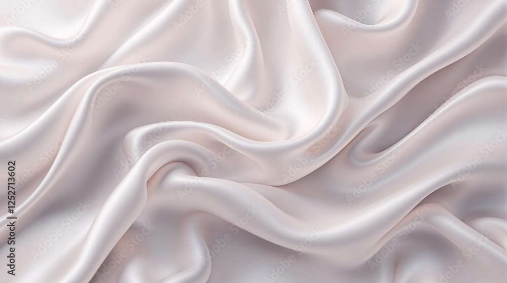 Fototapeta premium melted silk fold texture with soft flowing curves and nearly liquid appearance for elegant and refined designs