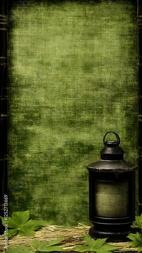 Green Textured Background w...