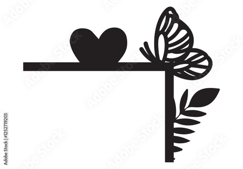 Butterfly style door corner laser cut