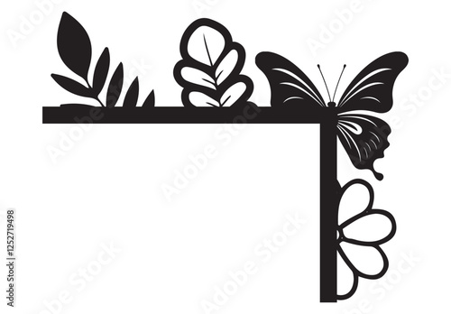 Butterfly style door corner laser cut