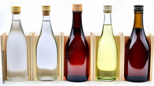 Bottles of Drinks in Wooden...