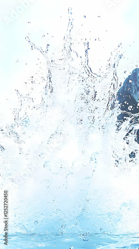 Abstract Water Splash Illus...