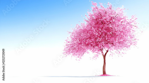 Pink Blossom Tree 3D Illust...