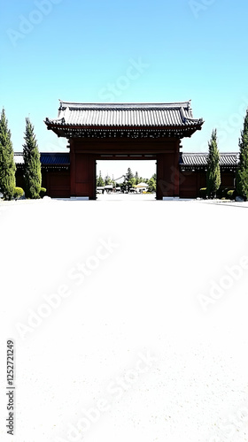 Serene Asian Gate Photo