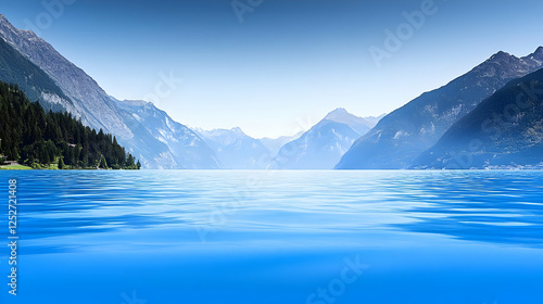 Serene Mountain Lake Landsc...