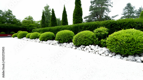 Landscaped Garden with Gree...