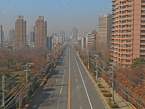 City Road, Winter Trees, Ur...
