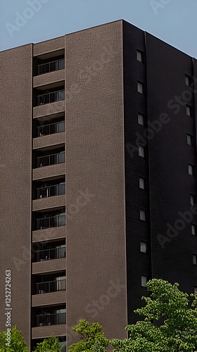 Dark Brown Brick Building I...