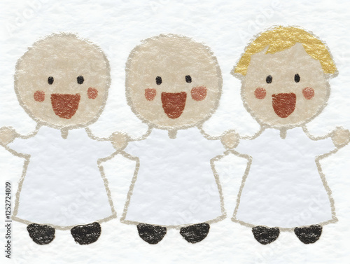 Joyful Children Illustration