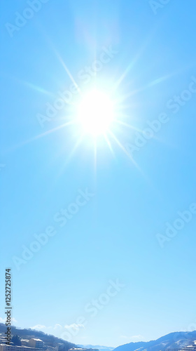 Bright Sunny Day Landscape ...