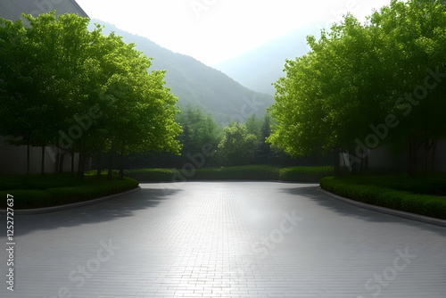 Serene Landscape Illustrati...