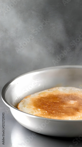 Cooking Pancake in Pan Illu...