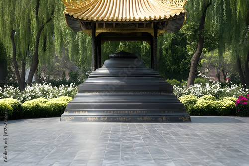 Serene Garden Pavilion with...