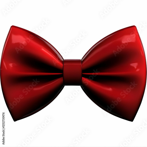 Red Bow Tie 3D Illustration