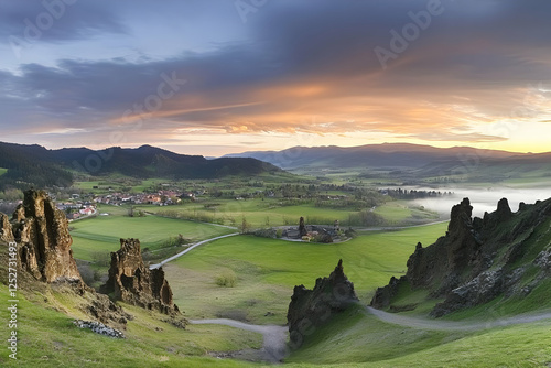 Sunrise Landscape: Valley V...