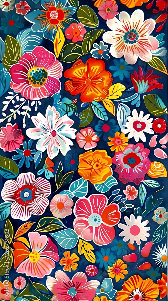Retro antique flower pattern texture illustration poster background Retro antique flower pattern texture illustration poster background