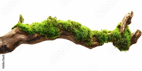 Moss Covered Branch Illustr...