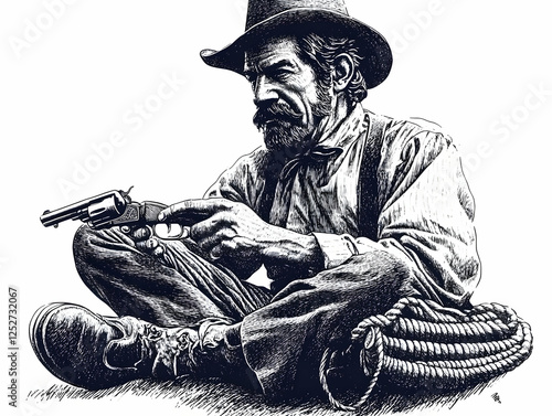 Engraved Illustration of a ...