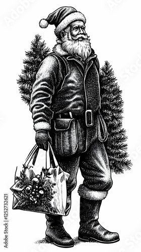 Santa Claus Illustration, C...