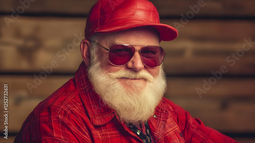 Stylish Senior Man Realisti...