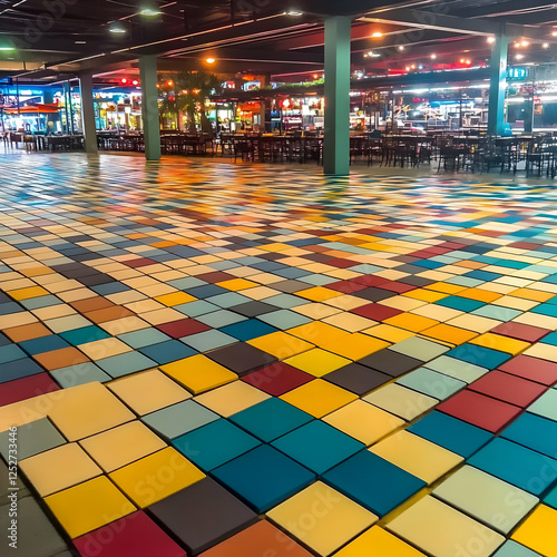 Colorful Tile Floor Illustr...