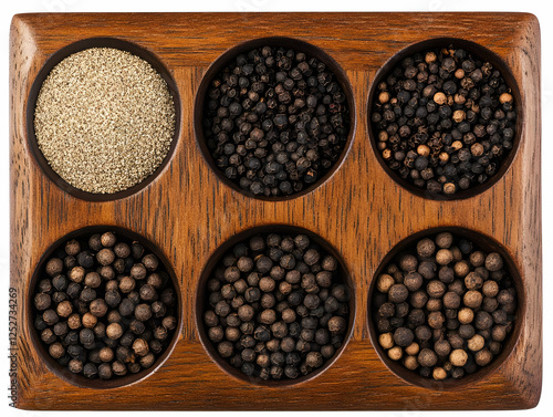 Wooden Box of Assorted Pepp...