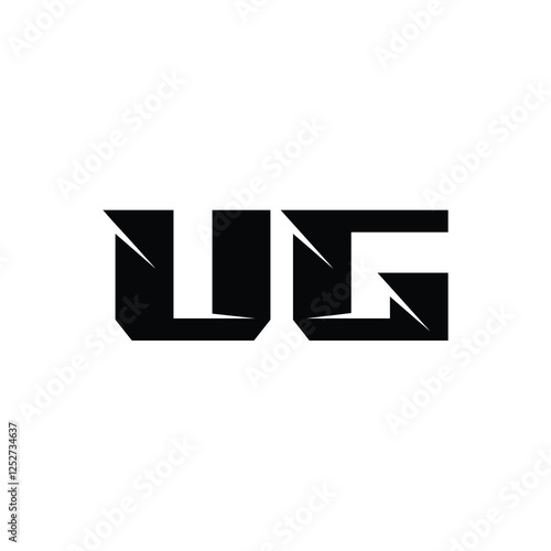Free Download UG monogram logo design letter text name symbol monochrome logotype alphabet character simple logo - GFXLoad