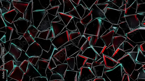 Shattered Glass Abstract Ba...