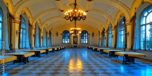 Grand Hall Interior Illustr...