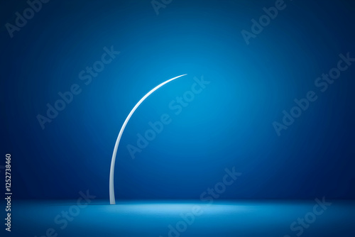 Abstract 3D Blue Arc Backgr...