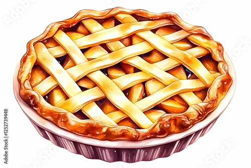 Apple Pie Illustration, Del...