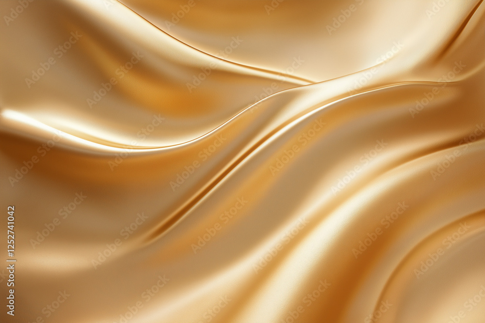 Fototapeta premium Golden wave texture background