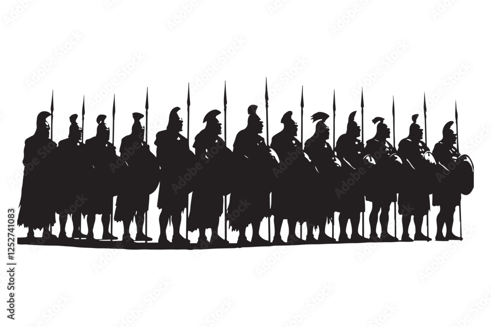 Naklejka premium 16 War Soldiers Silhouette Bundle