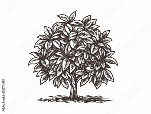 Detailed Tree Illustration