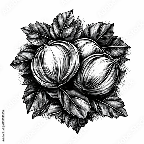 Figs and Leaves Illustration